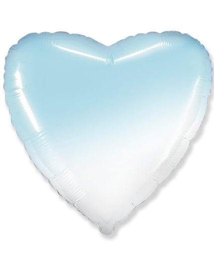 Сердце Голубой Градиент 81см